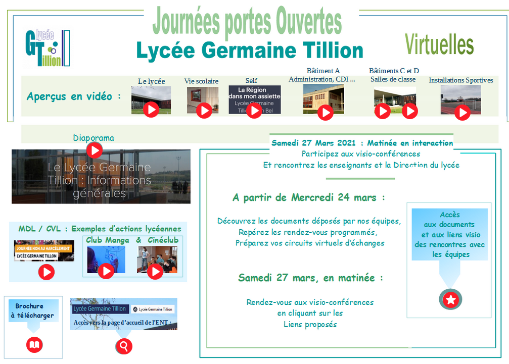 Blog  Visite, Portes Ouvertes  Lycée Germaine Tillion
